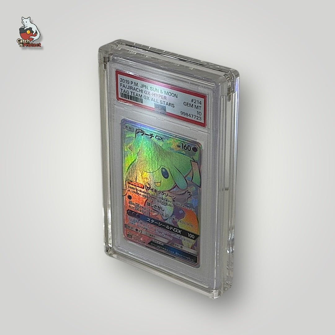 Graded Card Prestige Magnetic Thick Acrylic Display Case ACE PSA BGS Catch'n Protect LTD Graded Card Prestige Magnetic Thick Acrylic Display Case ACE PSA BGS Catch'n Protect LTD